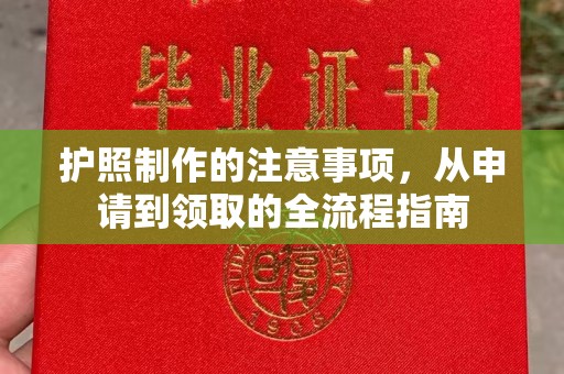 巩留护照制作的注意事项，从申请到领取的全流程指南