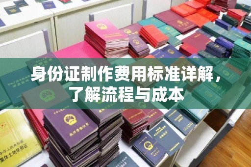 巩留身份证制作费用标准详解，了解流程与成本