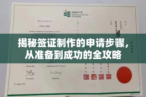 巩留揭秘签证制作的申请步骤，从准备到成功的全攻略