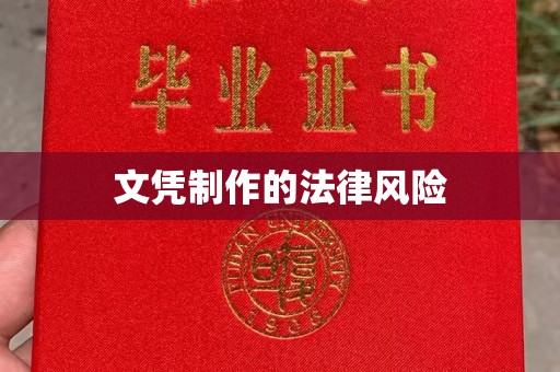 巩留文凭制作的法律风险