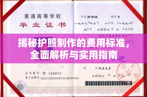 巩留揭秘护照制作的费用标准，全面解析与实用指南